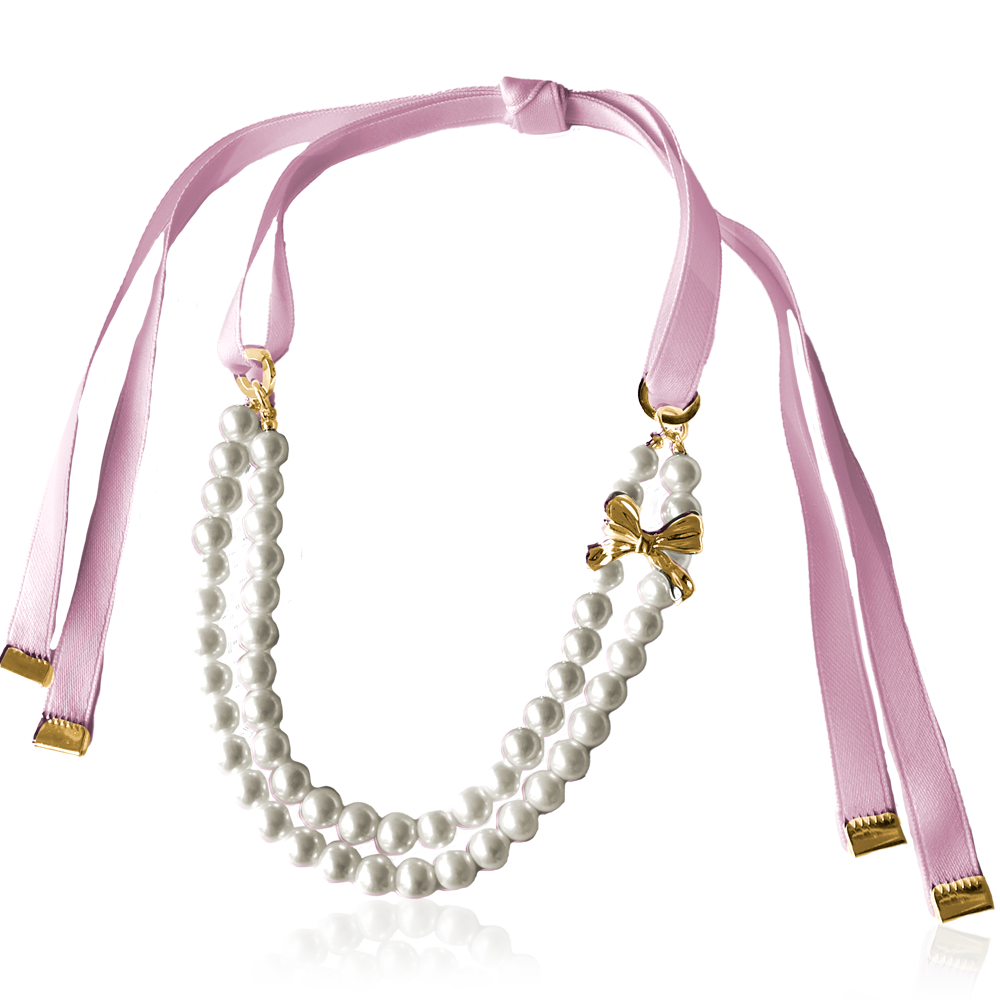 PEARL BOW NECKLACE