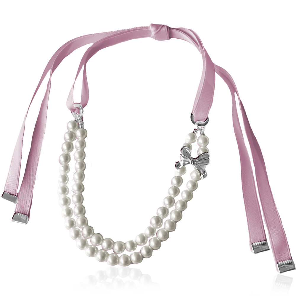 PEARL BOW NECKLACE