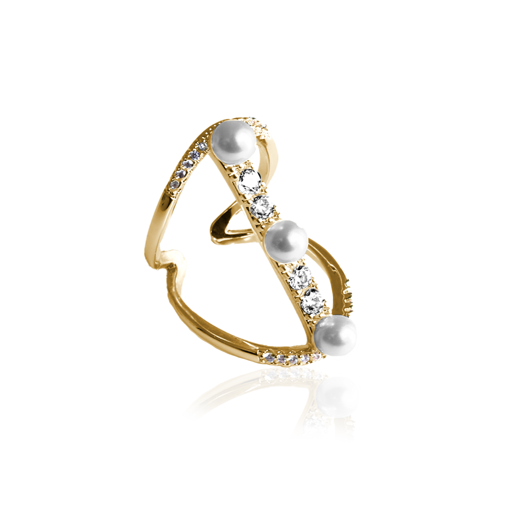 PEARL CRYSTAL RING