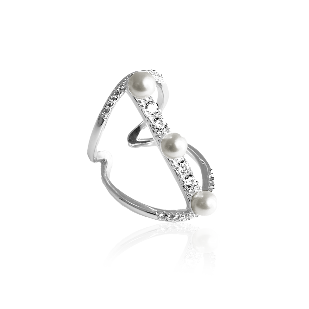 PEARL CRYSTAL RING