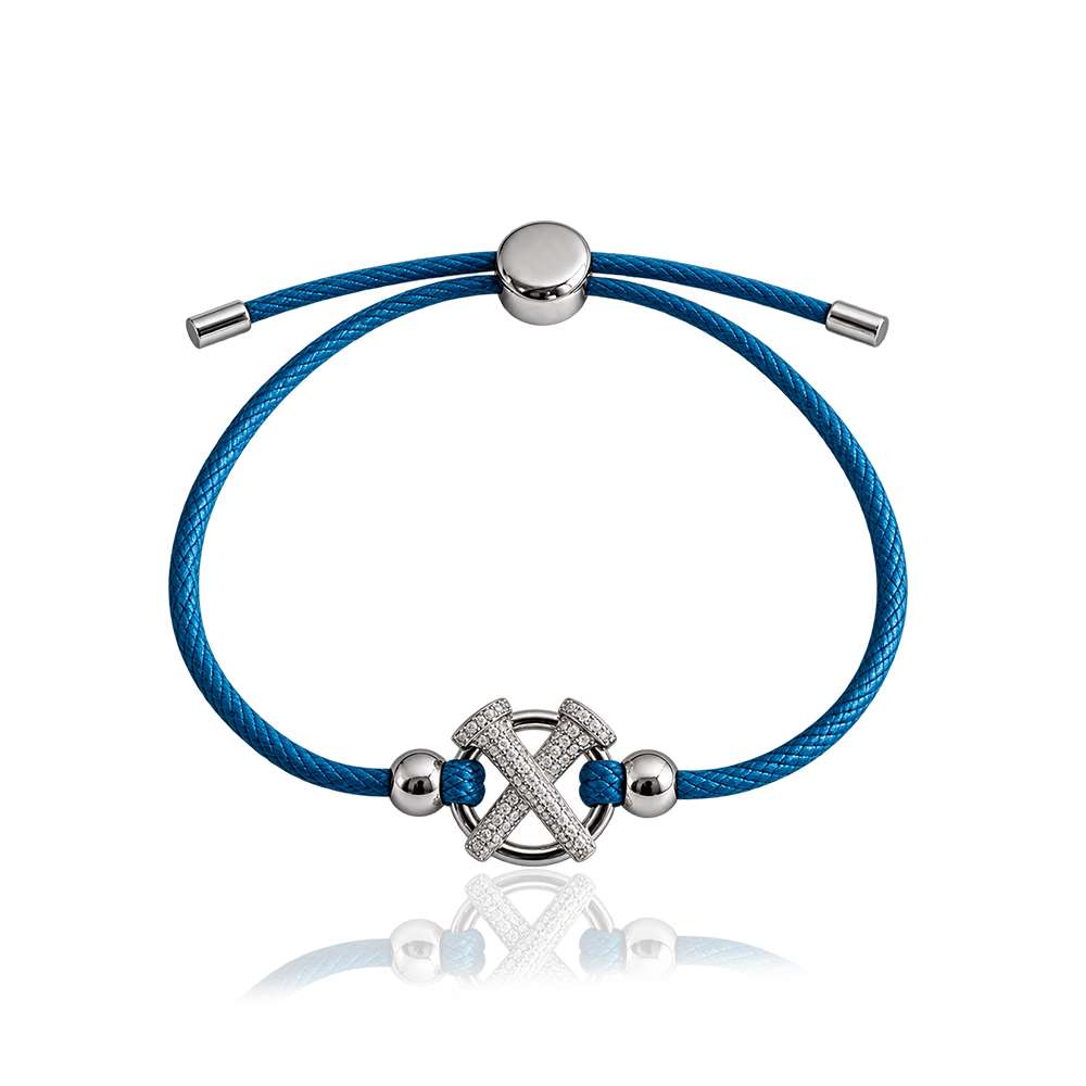 PEG SPARKLE CROSS BRACELET