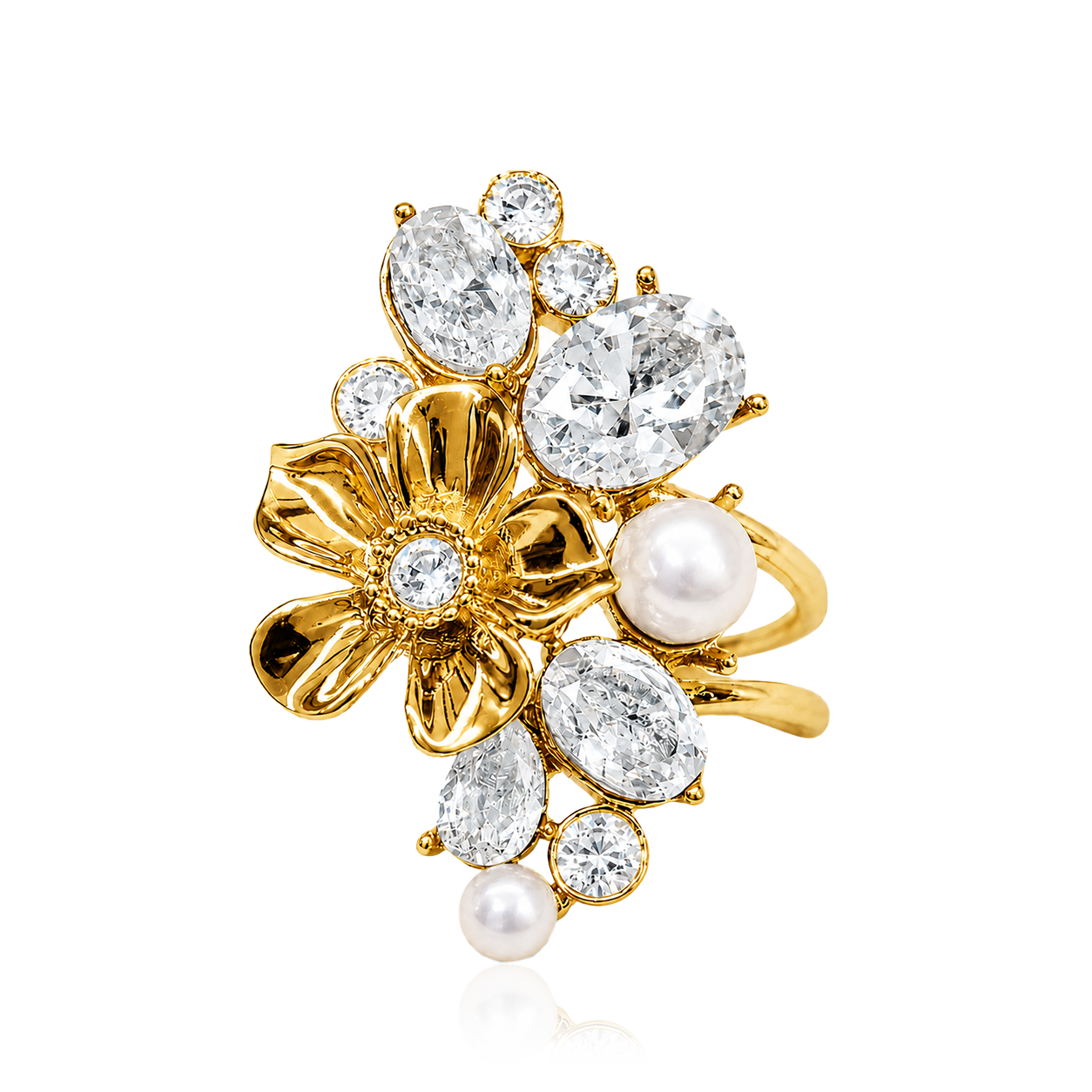 LA FLEUR GARDEN RING Vit ( Förbeställning - Tidigast leverans vecka 37)