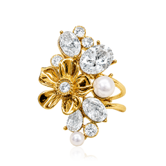 LA FLEUR GARDEN RING Vit