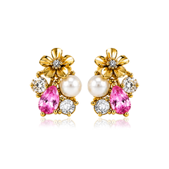 LA FLEUR GARDEN Stud Örhängen Mjuk rosa ( Förbeställning - Tidigast leverans vecka 37)