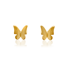 BUTTERFLY METAL STUD EARRINGS