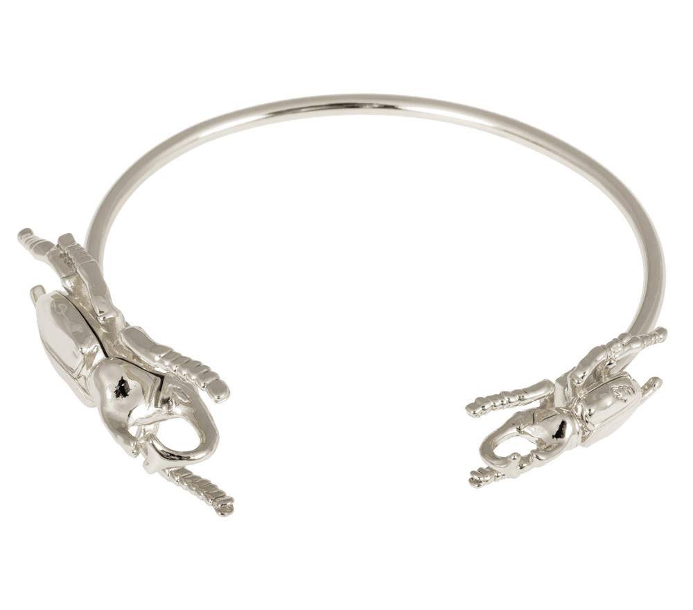 IOAKU-Beetle-cuff-silver