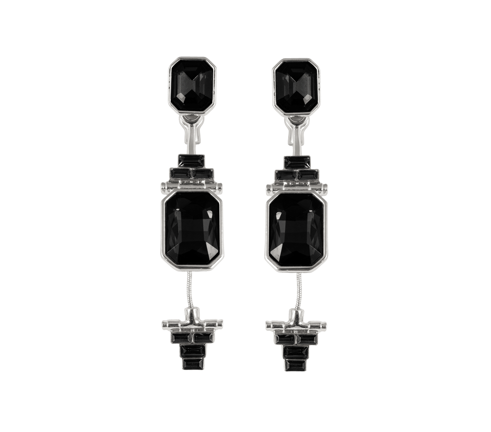 IOAKU Earrings Legacy Silver Black