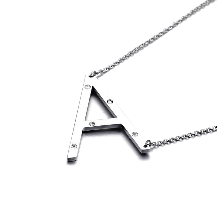 IOAKU-Letter-Necklace-A-Silver