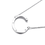 IOAKU-Letter-Necklace-C -Silver