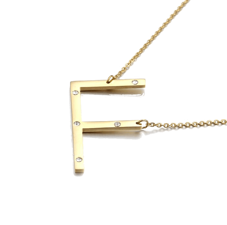 IOAKU-Letter-Necklace-F-Gold