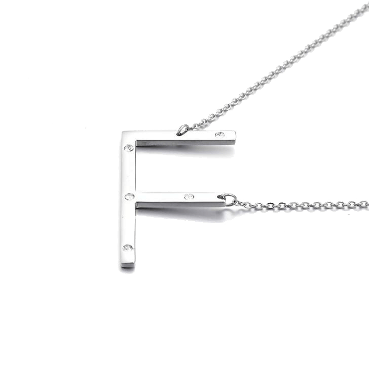 IOAKU-Letter-Necklace-F-Silver