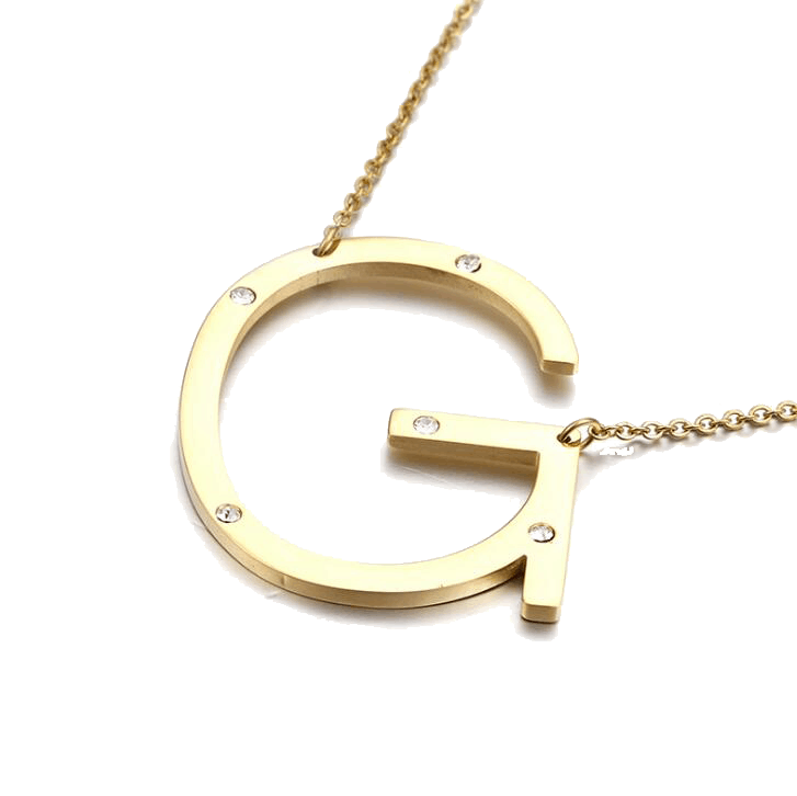 IOAKU-Letter-Necklace-G-Gold