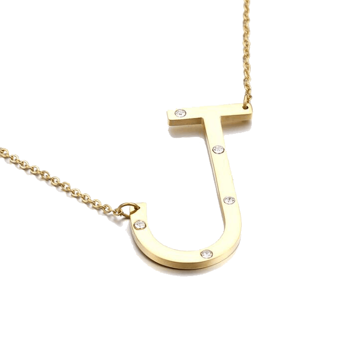 IOAKU-Letter-Necklace-J-Gold