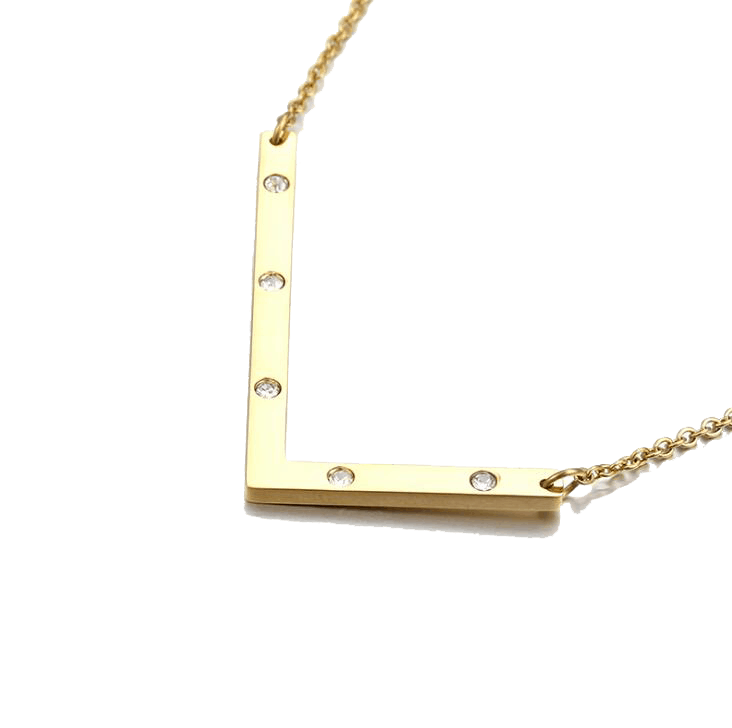 IOAKU-Letter-Necklace-L-Gold