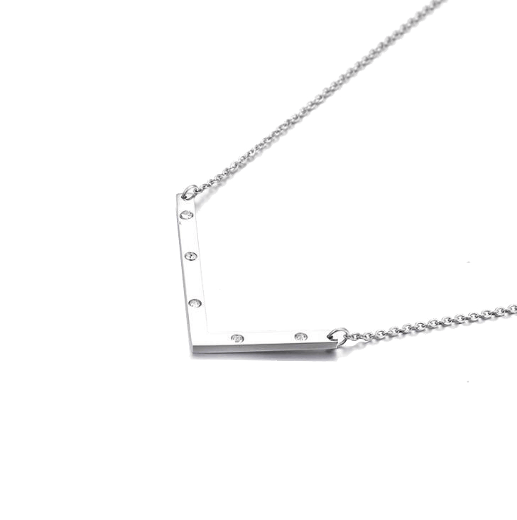 IOAKU-Letter-Necklace-L-Silver