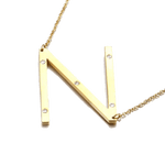IOAKU-Letter-Necklace-N-Gold