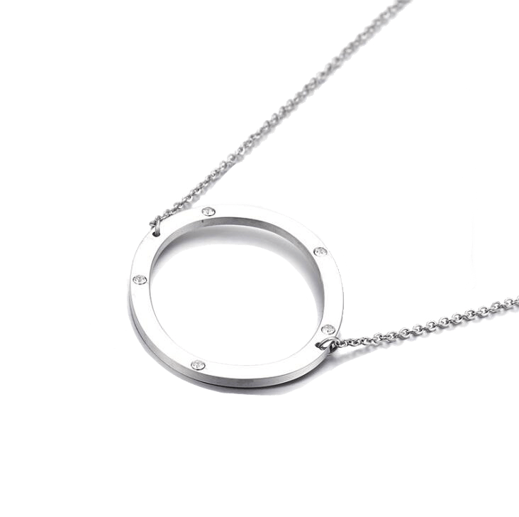 IOAKU-Letter-Necklace-O-Silver