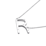 IOAKU-Letter-Necklace-R-Silver