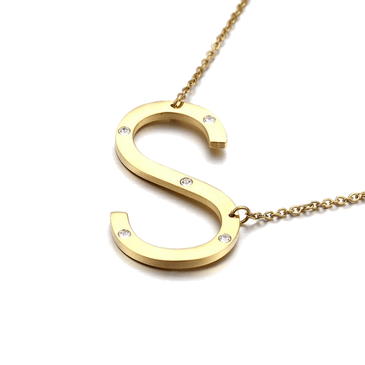 IOAKU-Letter-Necklace-S-Gold