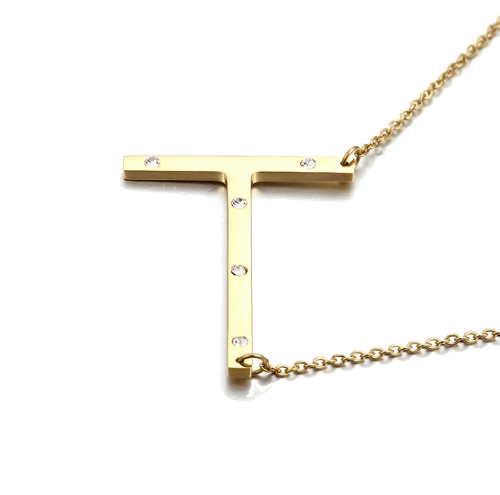 IOAKU-Letter-Necklace-T-Gold