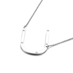 IOAKU-Letter-Necklace-U-Silver