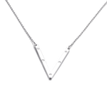 IOAKU-Letter-Necklace-V-Silver