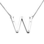 IOAKU-Letter-Necklace-W-Silver