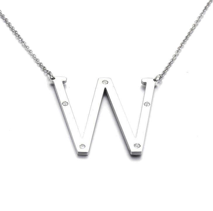 IOAKU-Letter-Necklace-W-Silver