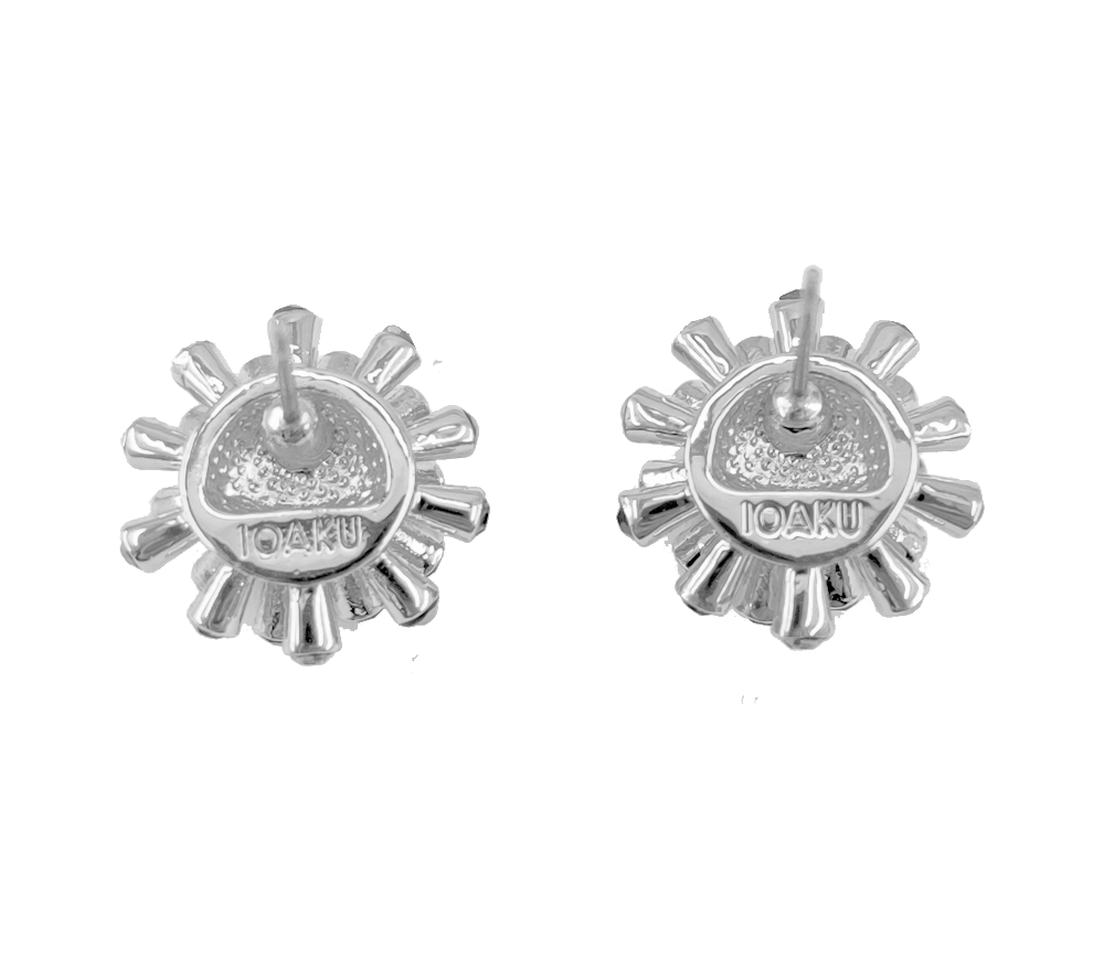 IOAKU-Meteor-stud-earrings-silver bback Gold