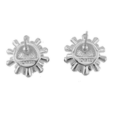 IOAKU-Meteor-stud-earrings-silver bback Silver
