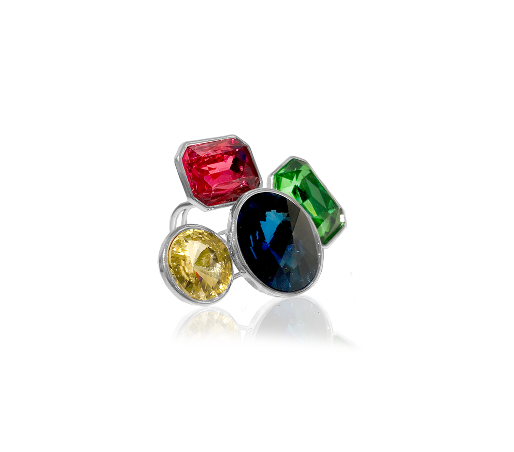 IOAKU X ZΛEK STUDIO - ICON RING Silver/Blue Multi Mix