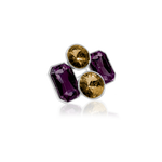 IOAKU X ZΛEK STUDIO - STUDIO RING Silver/Amber and Purple Mix