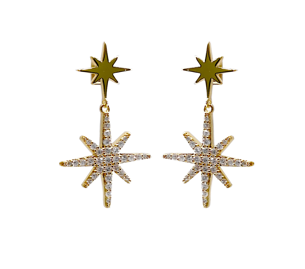 TWIN STAR EARRINGS