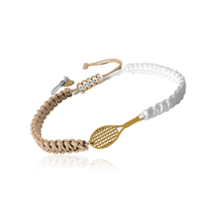 TENNIS BALL BRACELET Nude/White