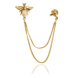 QUEEN BE - Double chain brooch