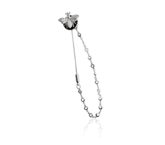 QUEEN BI - Blazer Pin with chain