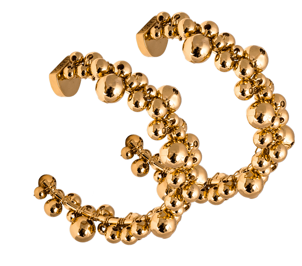 IOAKU Earrings Berry Loops Gold