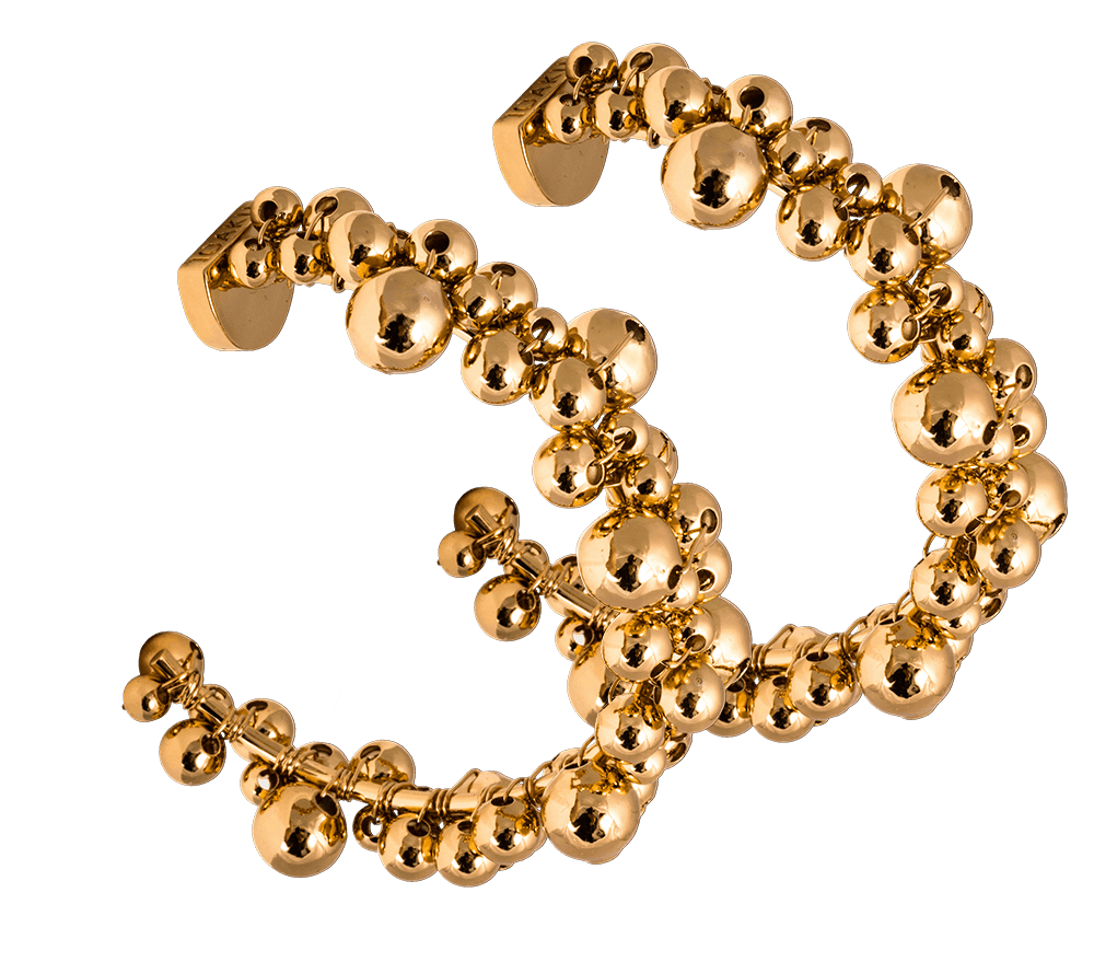 IOAKU Earrings Berry Loops Gold