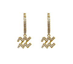 ZODIAC SPARKLE MICRO HOOP