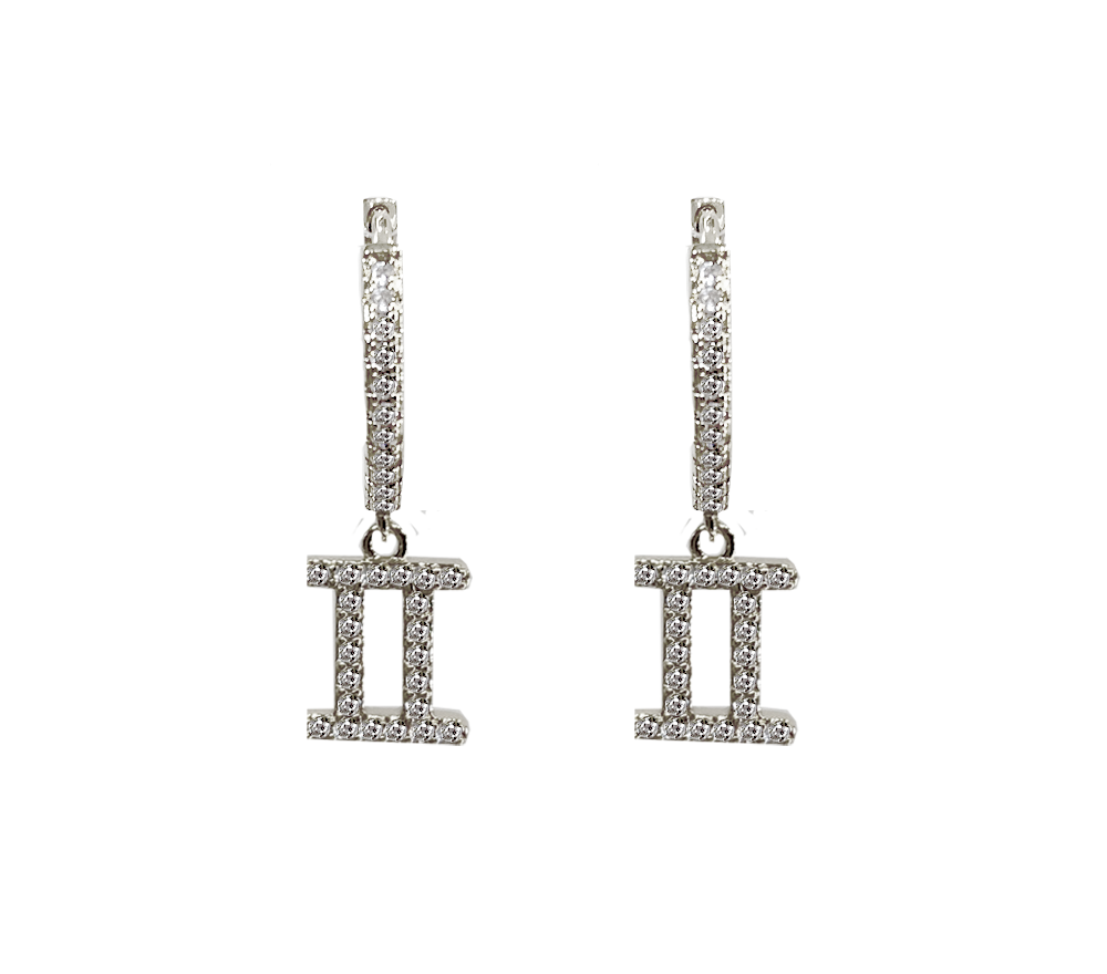 Zodiac Sparkle Micro Hoop