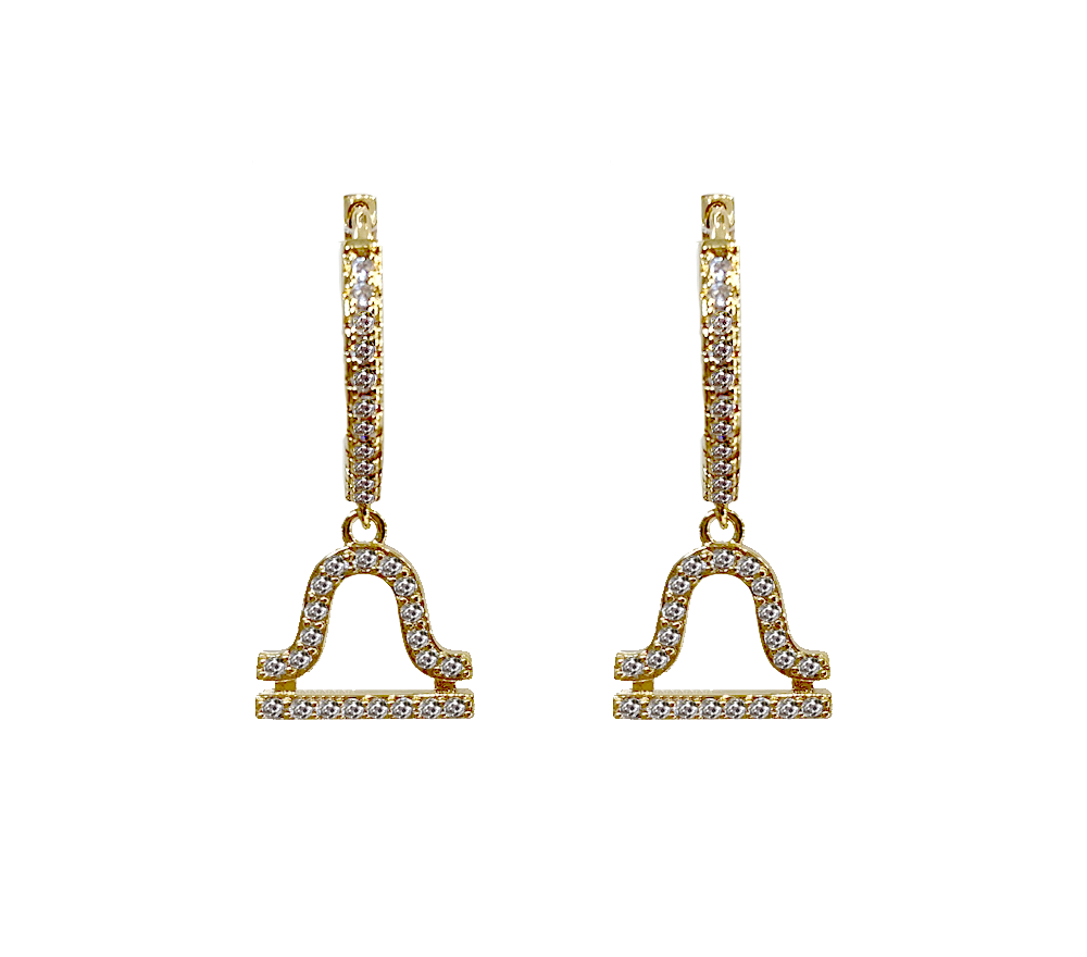 Zodiac Sparkle Micro Hoop