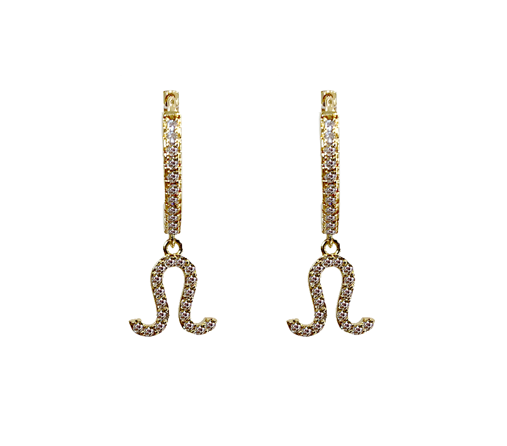 Zodiac Sparkle Micro Hoop