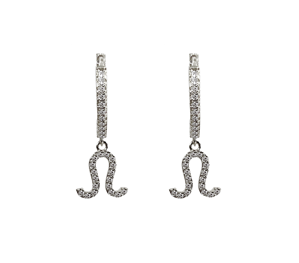 Zodiac Sparkle Micro Hoop