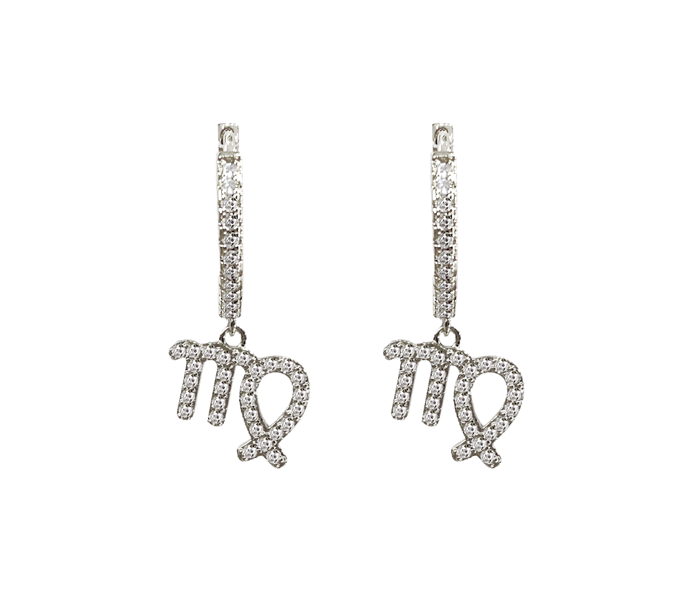 Zodiac Sparkle Micro Hoop