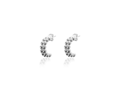 BERRY DOUBLE LOOP EARRINGS