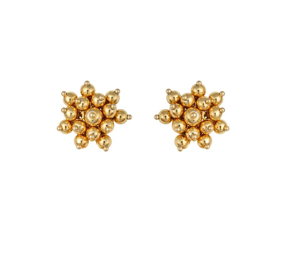 IOAKU Earrings Stud Berry Gold