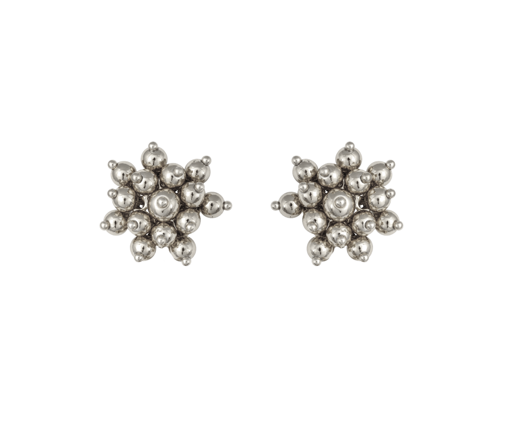 IOAKU Earrings Stud Berry Silver