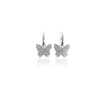 ANIMAL HOOP BUTTERFLY EARRINGS