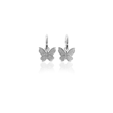 ANIMAL HOOP BUTTERFLY EARRINGS