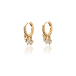 HANGING CRYSTAL MINI HOOP